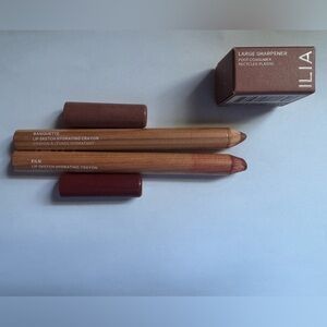 Ilia Hydrating Lip Crayon Bundle with Sharpener